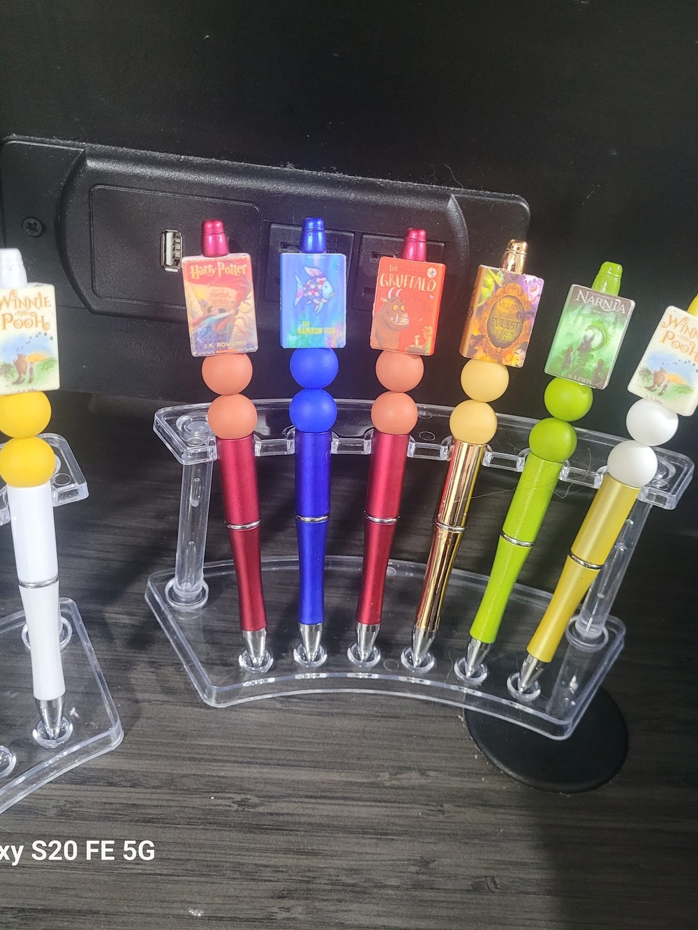 Handmade Book Themed Beaded Pens